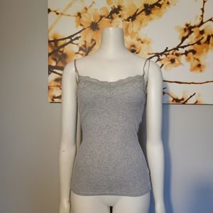 Aeropostale gray lace cami